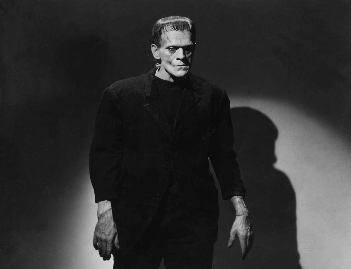 Актер Борис Карлофф в фильме Джеймса Уэйла «Франкенштейн» (Frankenstein)