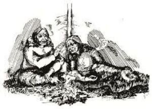 Иллюстрация к книге "Two old women"