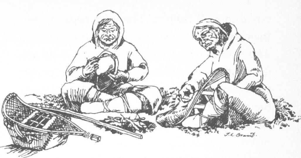 Иллюстрация к книге "Two old women"