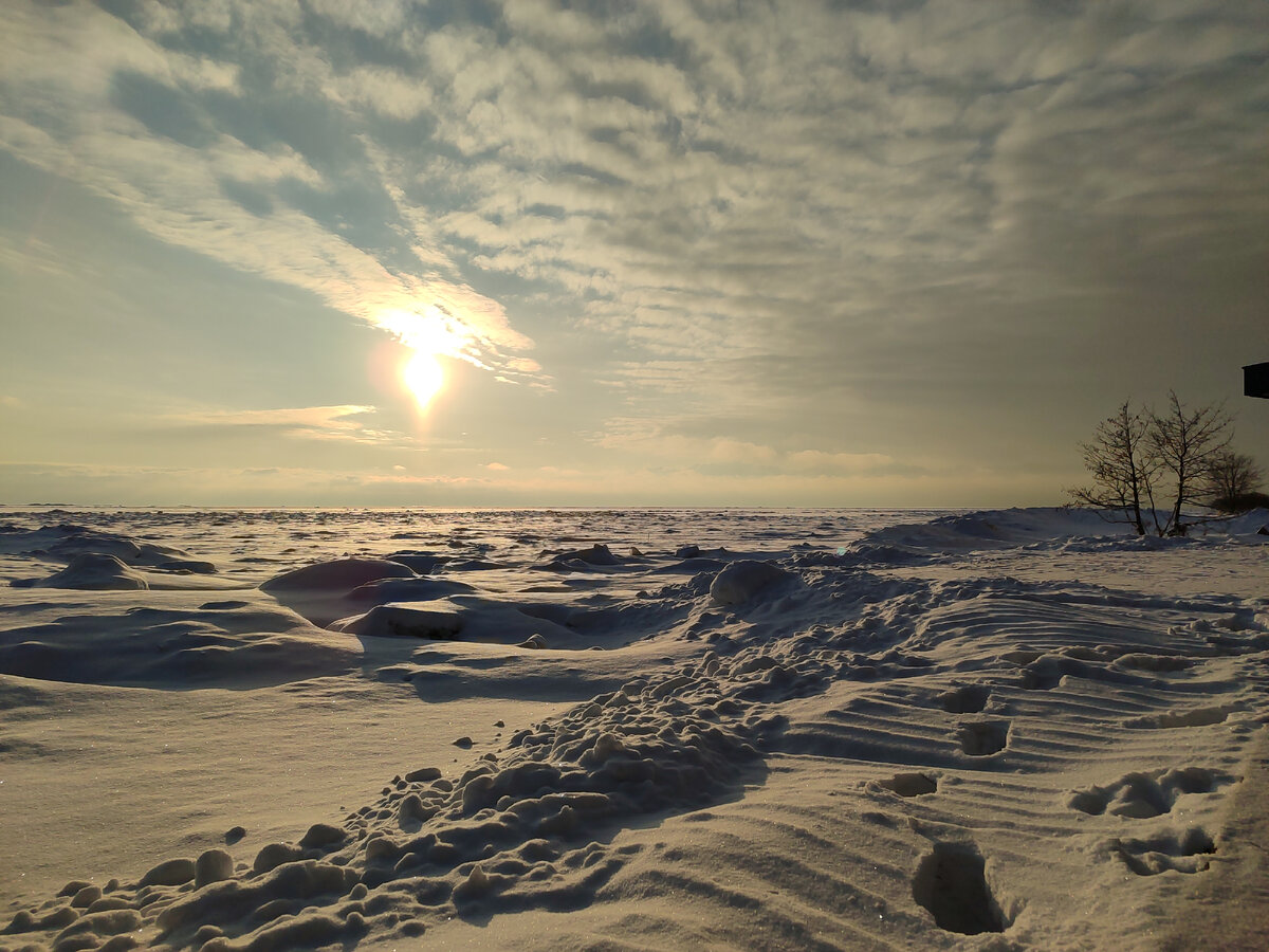 Финский залив зимой. 