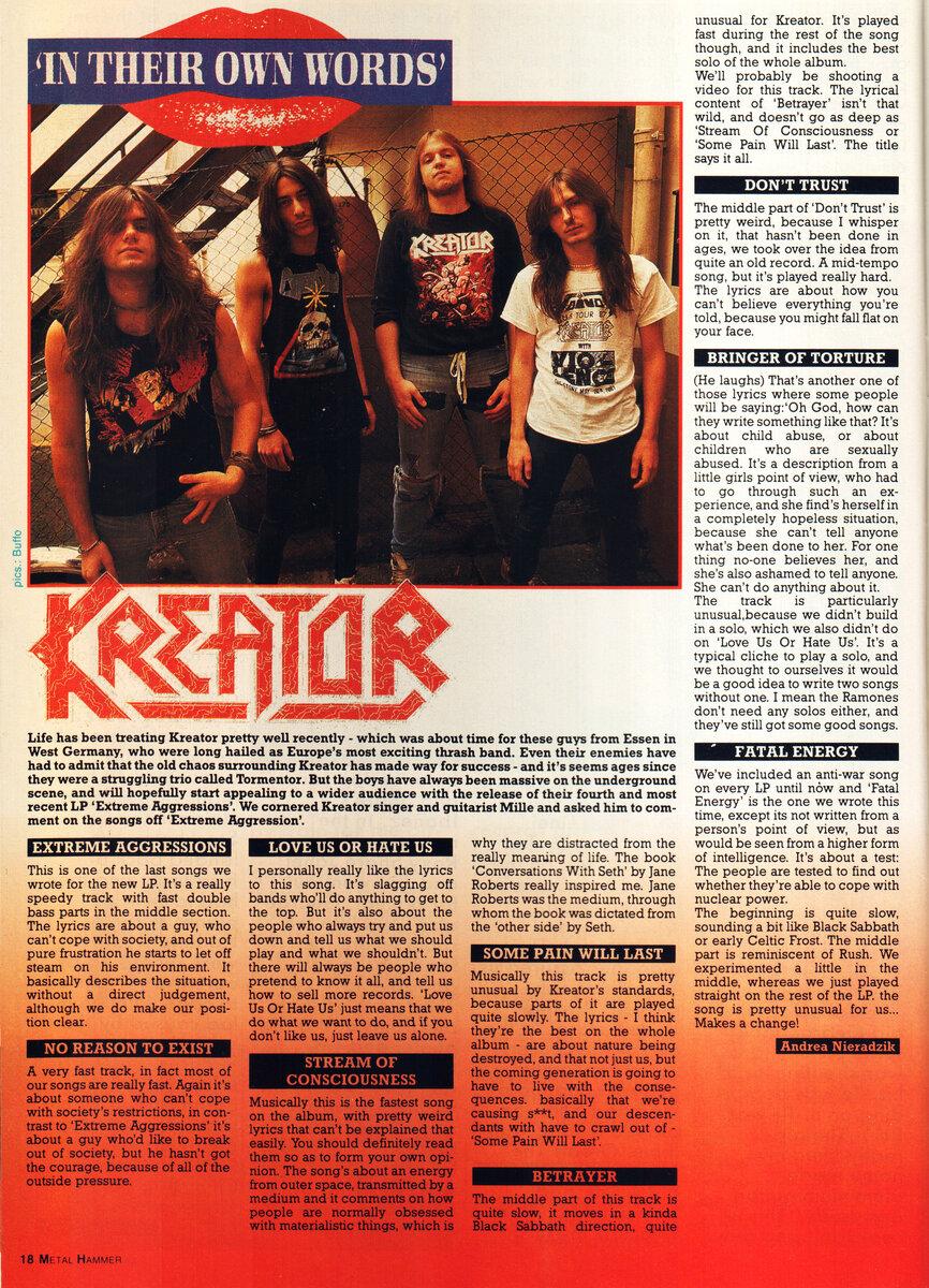 Страница журнала Metal Hammer