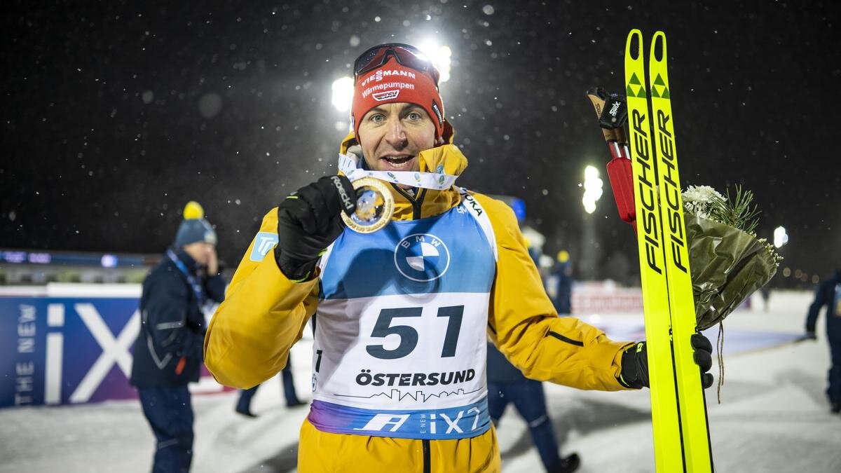    Немецкий биатлонист Филипп Наврат:Kevin Voigt/GettyImages