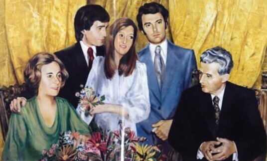 Семья Чаушеску в полном составе