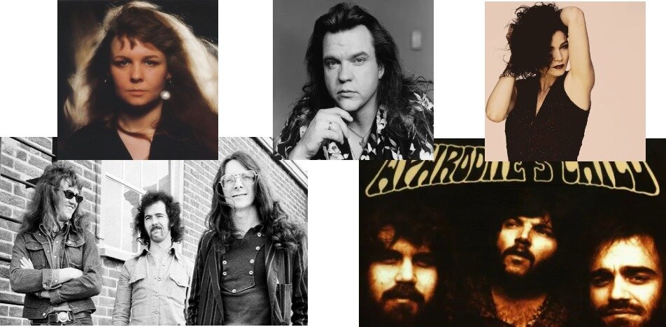 Музыканты Sandy Denny, Meat Loaf, Alannah Myles. Группы Budgie, Aphrodites Child