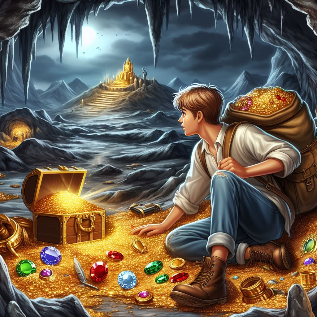 Вдалеке виднелся на возвышении позолоченный трон с восседавшим идолом.