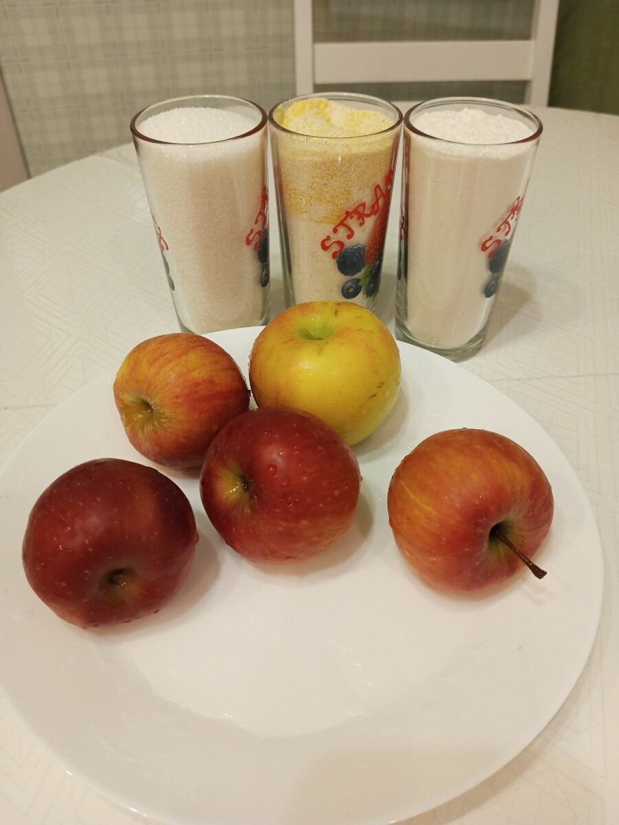 Ингредиенты для насыпного пирога