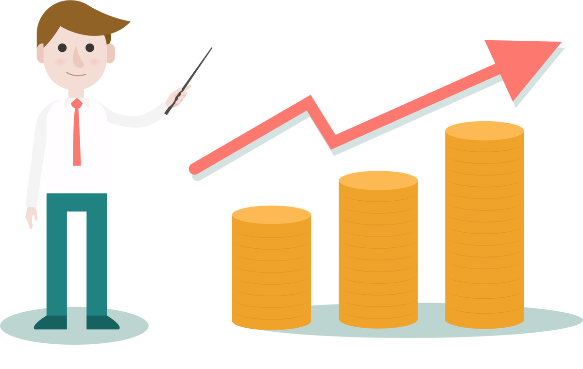 Income growth. Рост продаж. Увеличение продаж. Рост объема продаж. Доход иллюстрация.