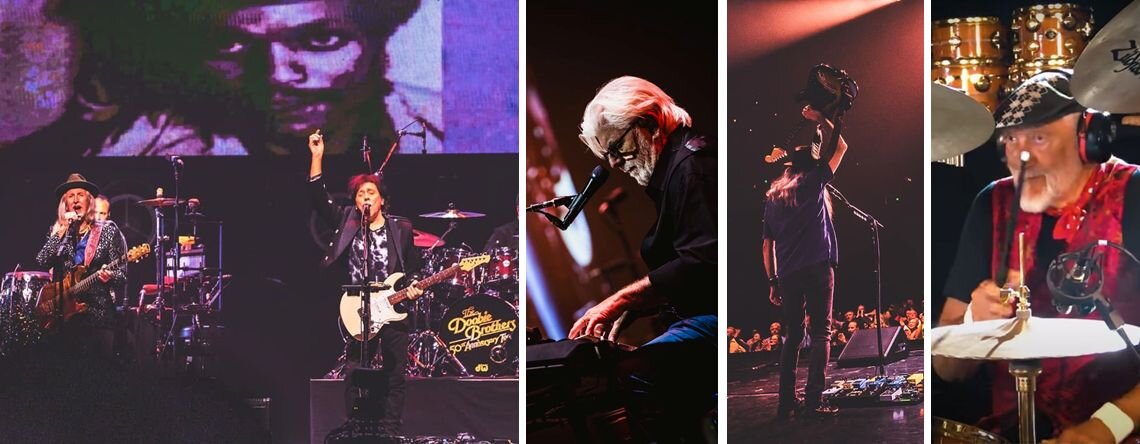 Кадры последнего тура The Doobie Brothers и фрагмент из видео на песню "Лахайна". 