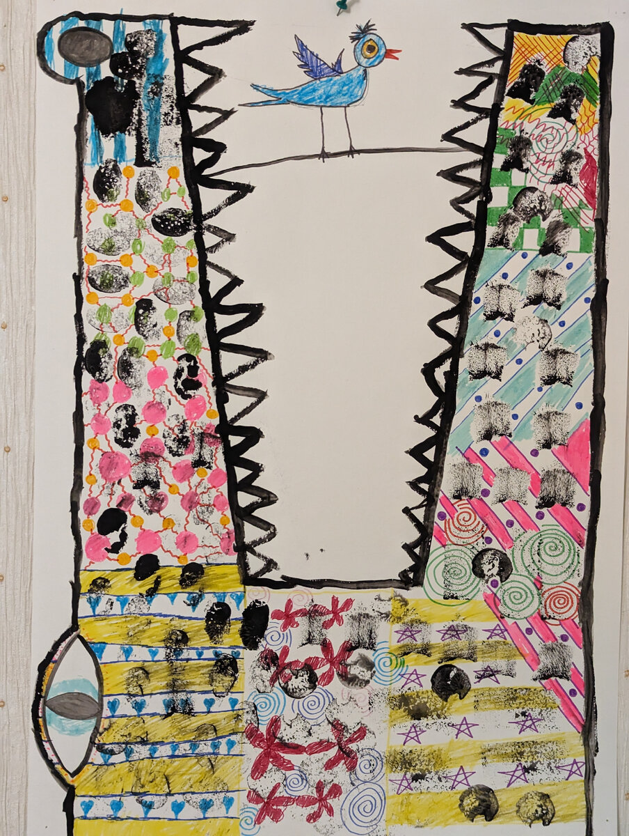 Фото автора канала, рисунок главной героини канала