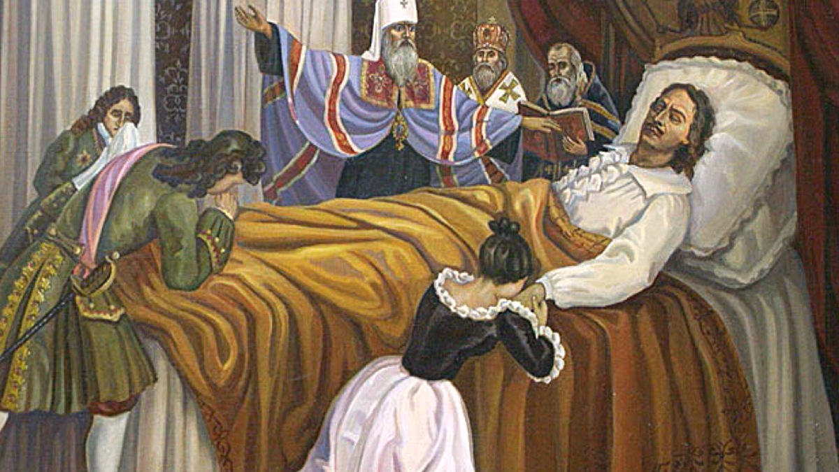 Правда ли что умер король. Смерть Петра первого. «Жизнь и смерть Петра Великого» 1909.