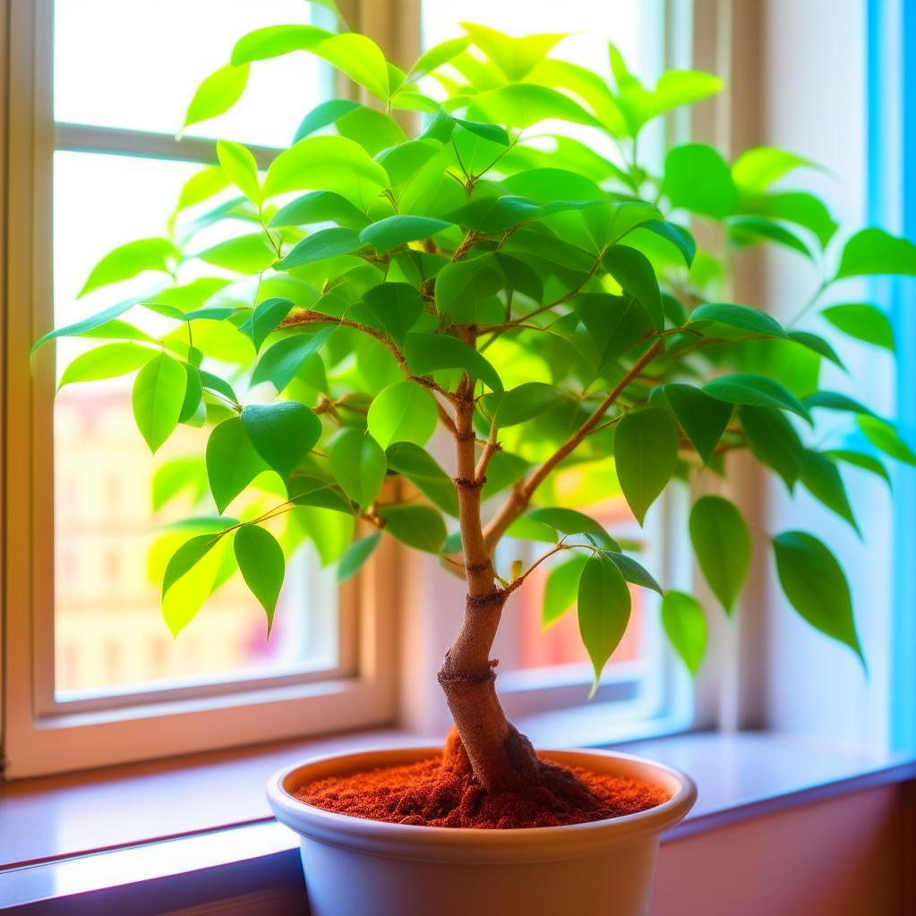 Фикус в горшочке