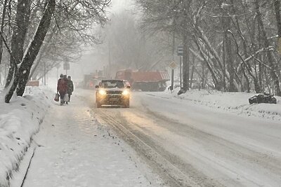    Снегопад в Москве 05.01.2022 ©Герман Иванов РИАМО