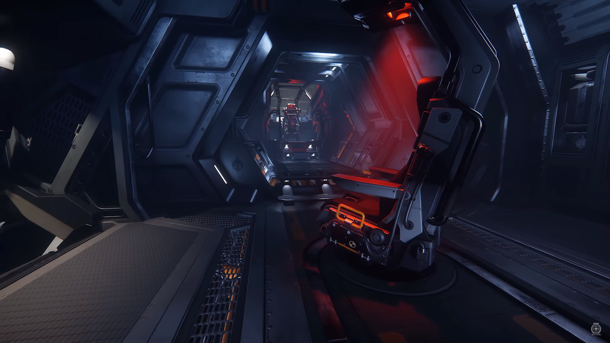 На корабле два рабочих месте - пилот и оператор дальнего сканера.