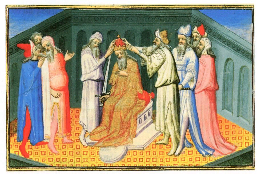 Венчание Чингисхана на царство. Миниатюра Марко Поло.