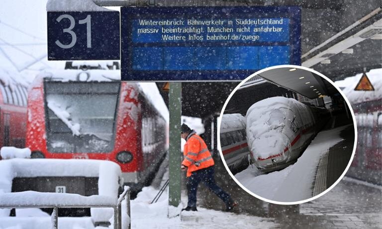 Мюнхенский Главный Вокзал и вовсе закрыт... Фото: merkur