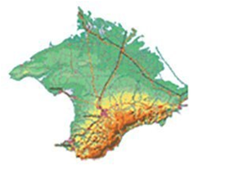 Карта крым пнг