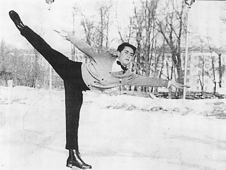 Б и мишин. Мишин фигурист в молодости.