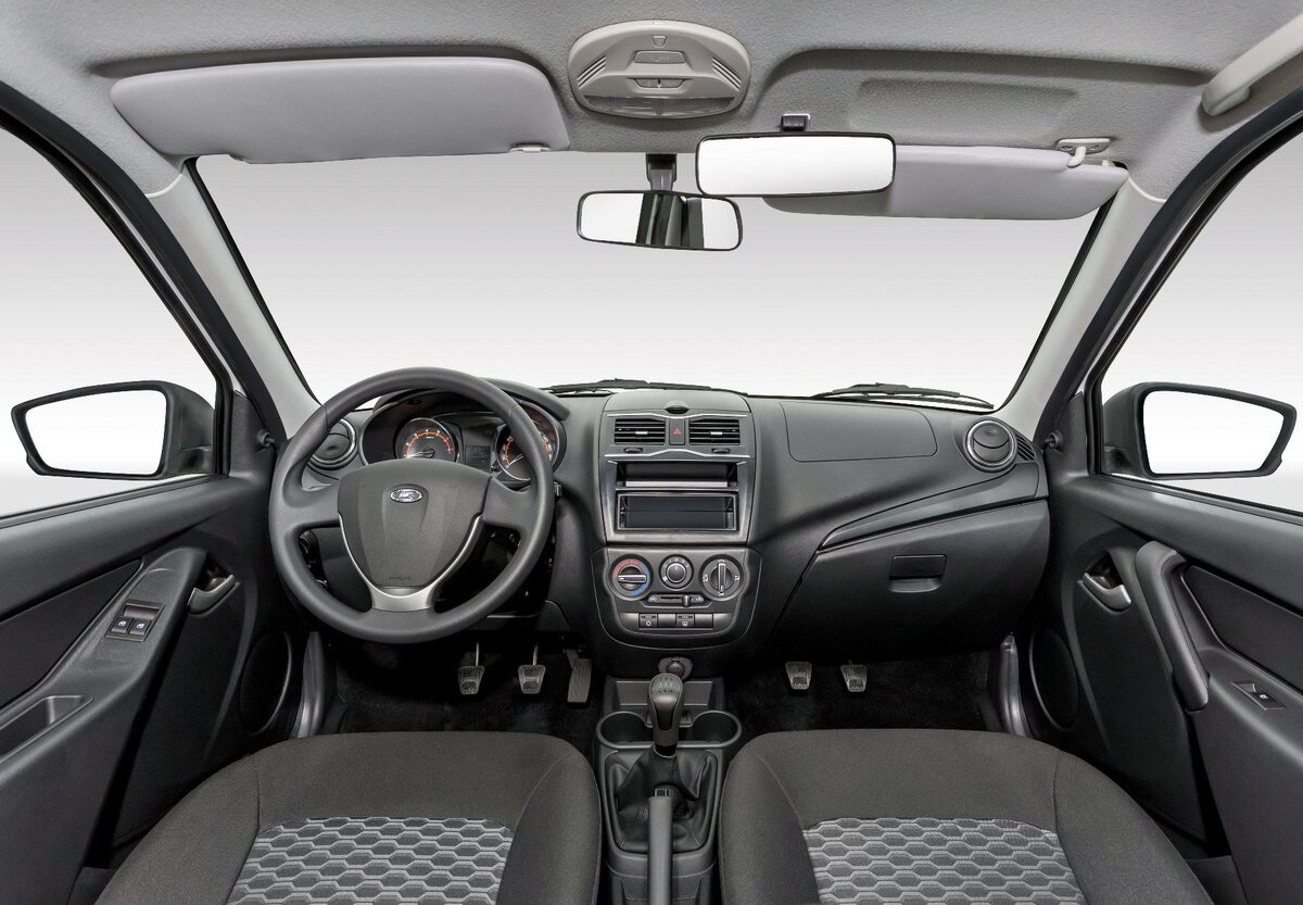 Обзор в Гранте оченъ хороший, низкая боковая линия стёкол, тонкие стойки, большие боковые зеркала... 