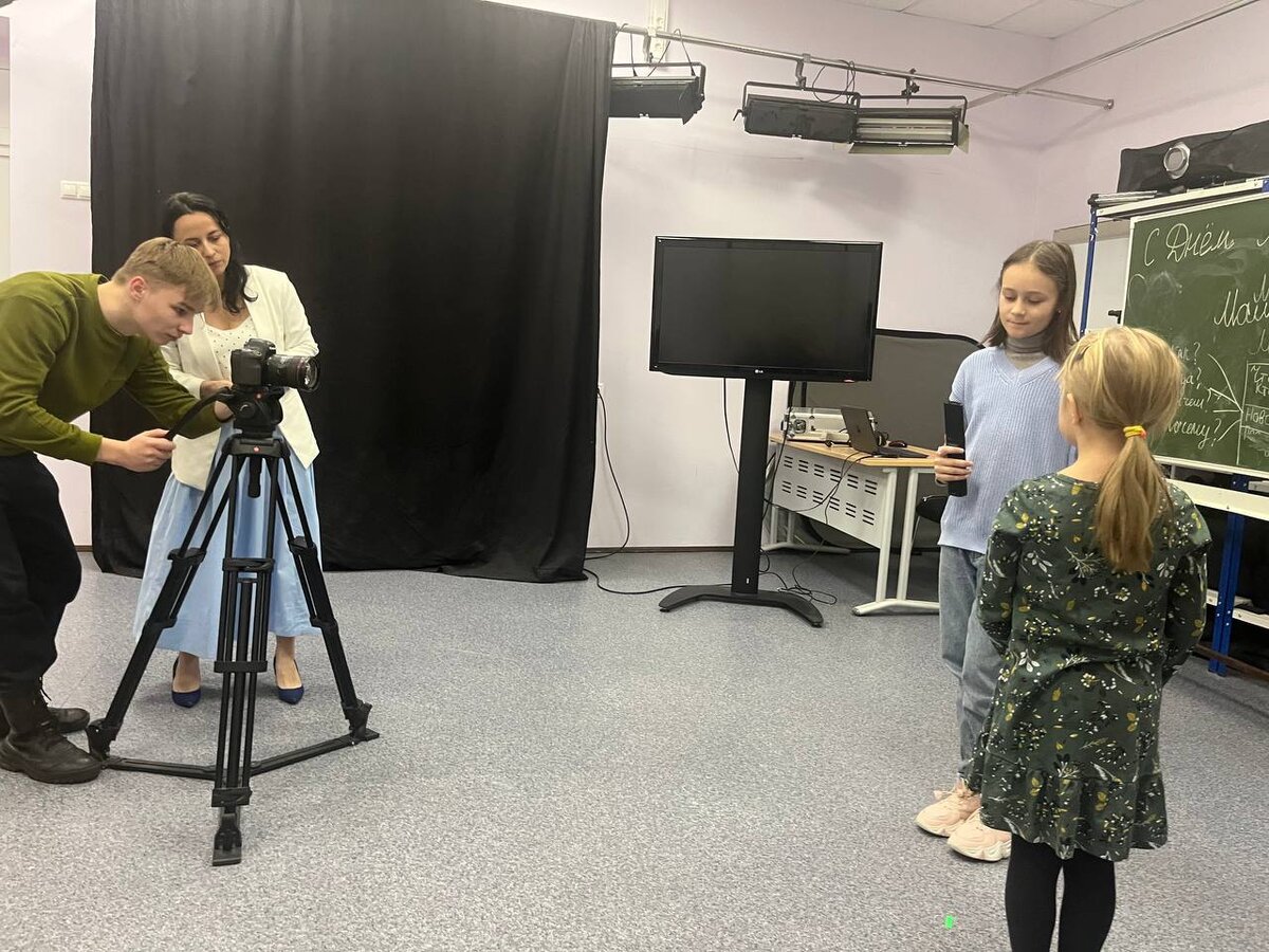 Занятие по тележурналистике с Екатериной Кутуевой