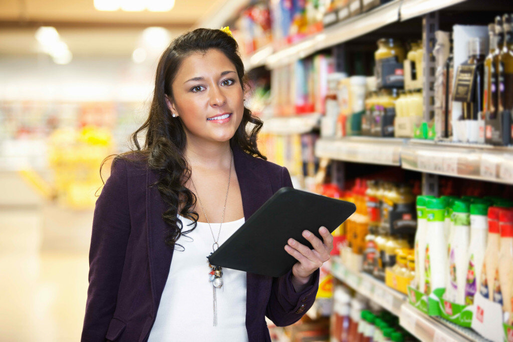 Девушка торговый представитель. 