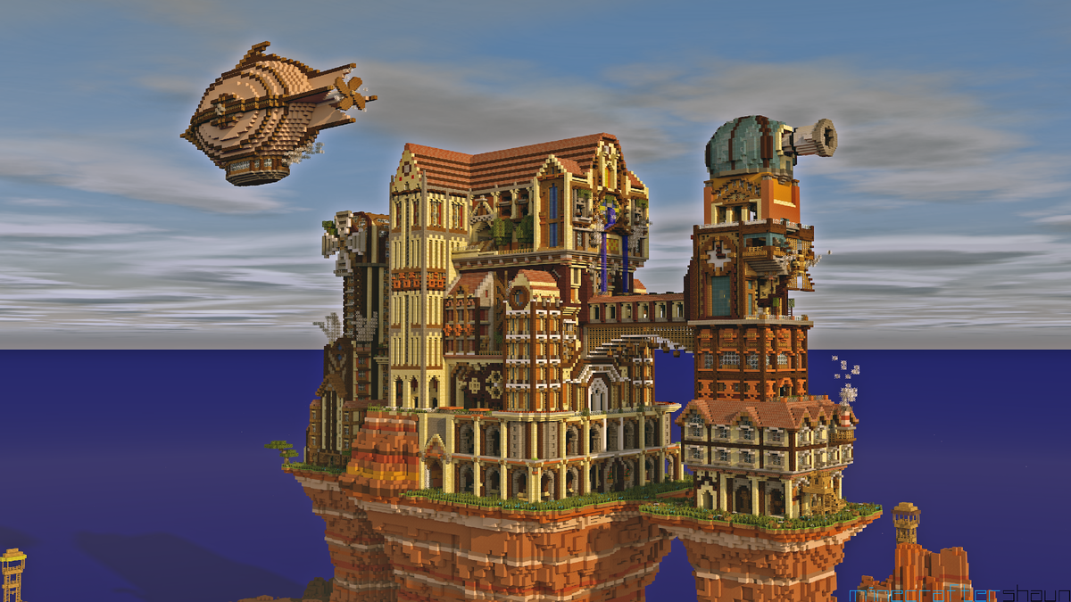 Steampunk minecraft сборка. Стимпанк здания майнкрафт. Стимпанк постройки майнкрафт. Стимпанк город майнкрафт. Стимпанк дом майнкрафт.