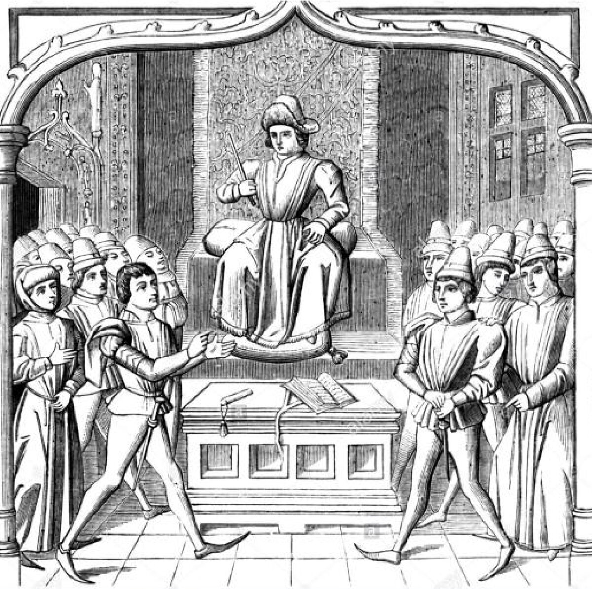 Среденевековый суд. XV в