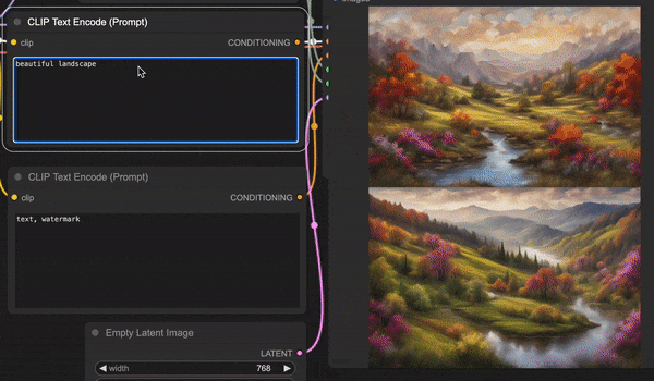 Пример того, как работает новая версия нейросети Stable Diffusion / © Stability AI