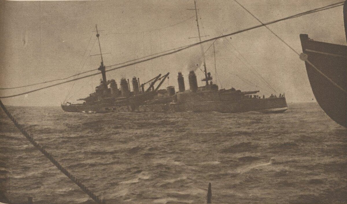 Гибель "Дантона" от торпеды U-46