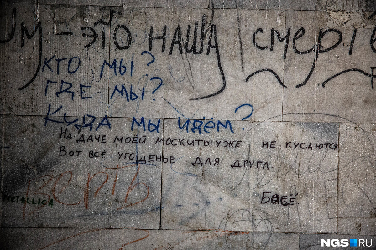 Стены домов были лихо исписаны, не безликими непонятными тегами, но "глубокими" изречениями вперемежку с похабностями, где также было место для Vo...Ka, Na...Ka и прочие квартальные теги.