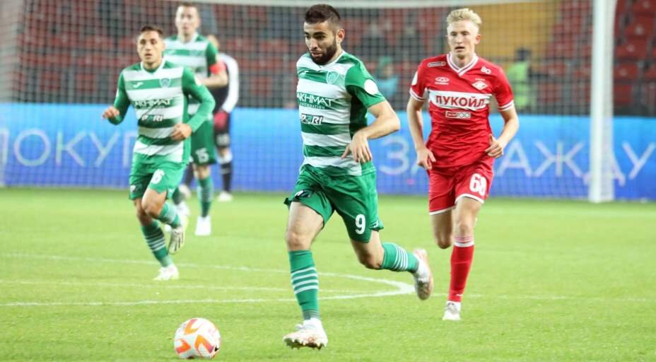    Форвард «Ахмата» Гамид Агаларов стал героем матча против «Спартака». Фото: ВК ФК «Ахмат»