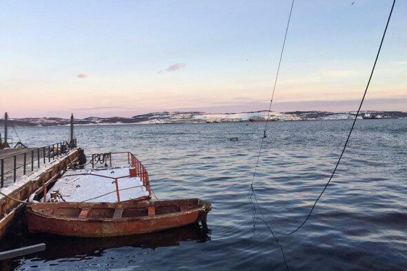 Место затопления плавдока ПД-50. Источник: Яндекс.Картинки 