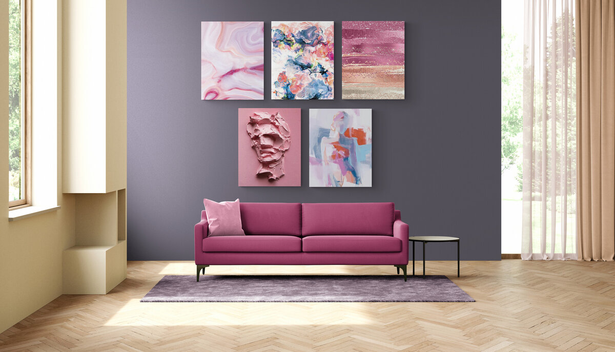 Картина модульная Diamond WAY, 150х40, 5 модулей, "Сладкие мечты"