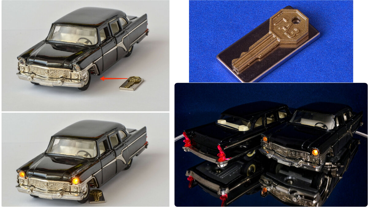 Рис. 1. Модель ГАЗ-13 "Чайка" (А15) с электрификацией 