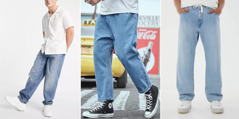 Мужские джинсы в 2024 году. Широкие джинсы мужские 2022. Джинсы мужские 2022-2023. Джинсы мужские модные широкие. Джинсы бананы мужские.