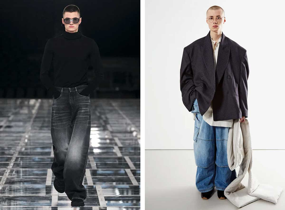 Мужские джинсы 2024 приталенные маленькие синие модные длинные брюки прямого кроя 4
