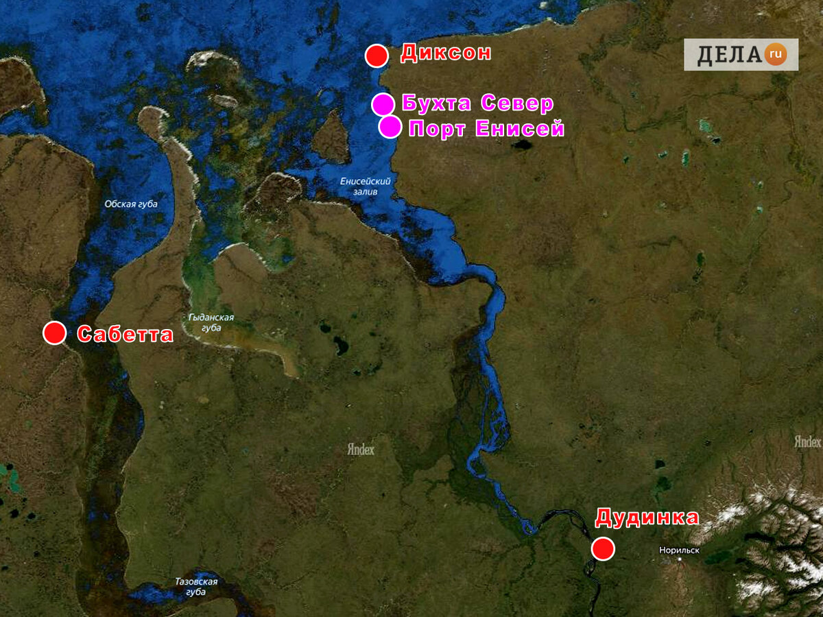 Порт Енисей. Енисейский залив. Енисейский залив на карте России.