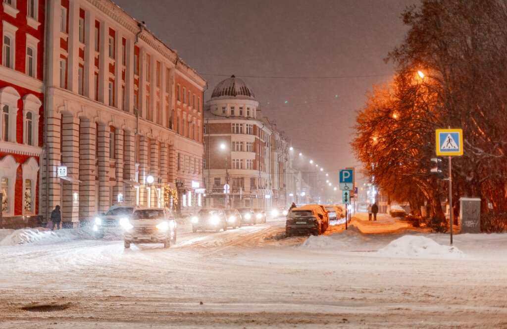 Тверь. Снегопад. Метель