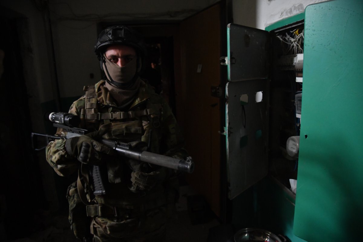    Военный армии России на Артемовском (Бахмутском) тактическом направлении.
