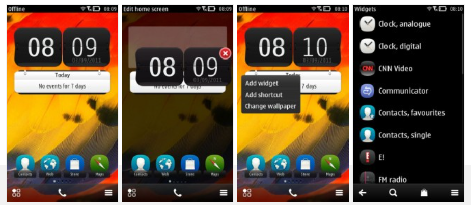 Домашние экраны Belle