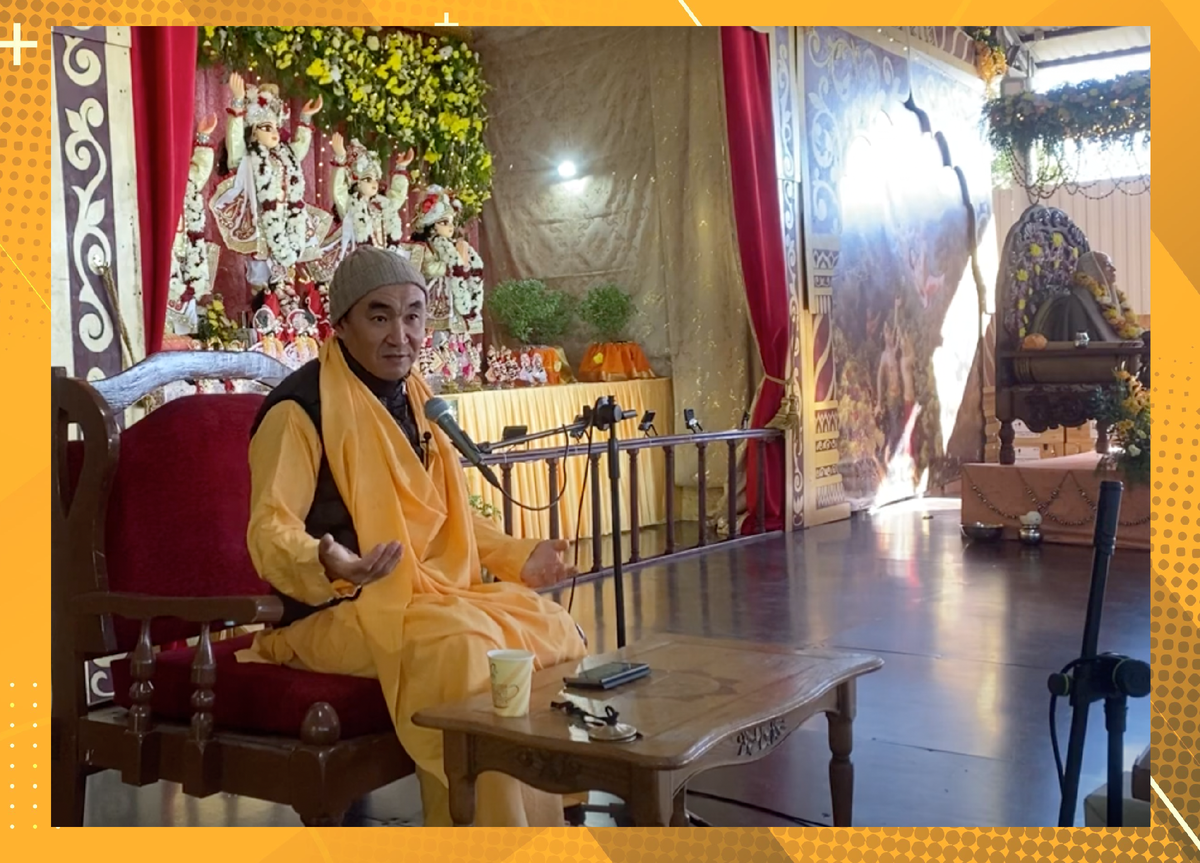 Е. С. Даяван Свами, лекция по Шримад-Бхагаватам 4.30.34 на Садху-Санге 10.09.2023