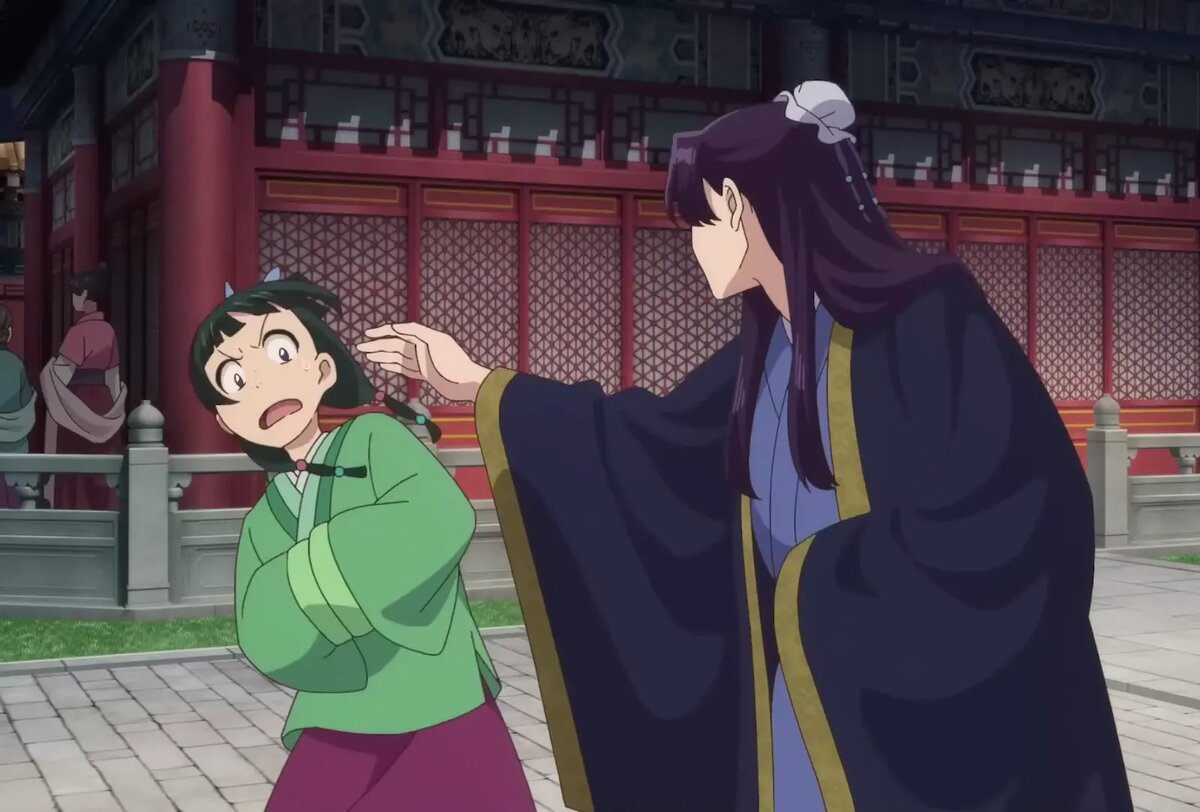 Кадр из аниме «Монолог фармацевта»   📷