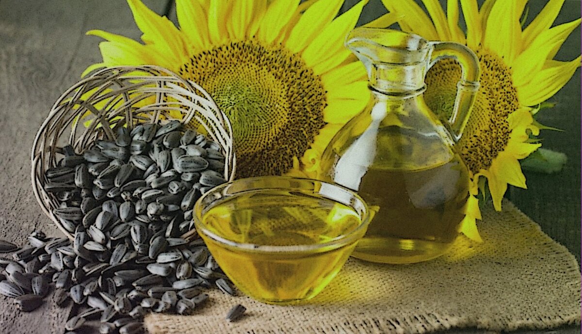 Простое подсолнечное масло из примера.