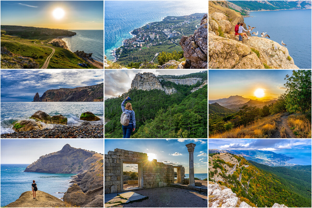 Коллаж из моих крымских снимков