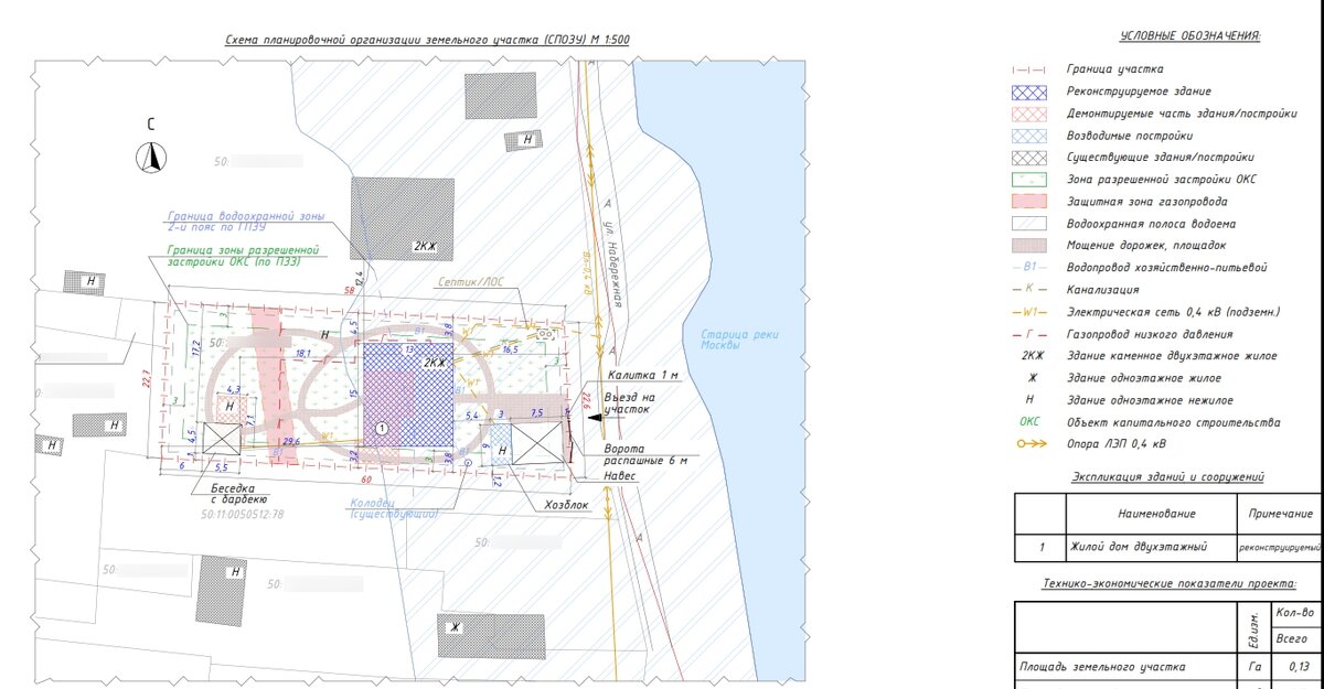 Схема планировки участка (СПОЗУ) - предоставлено архитектором-конструктором Антоном Родионовым
