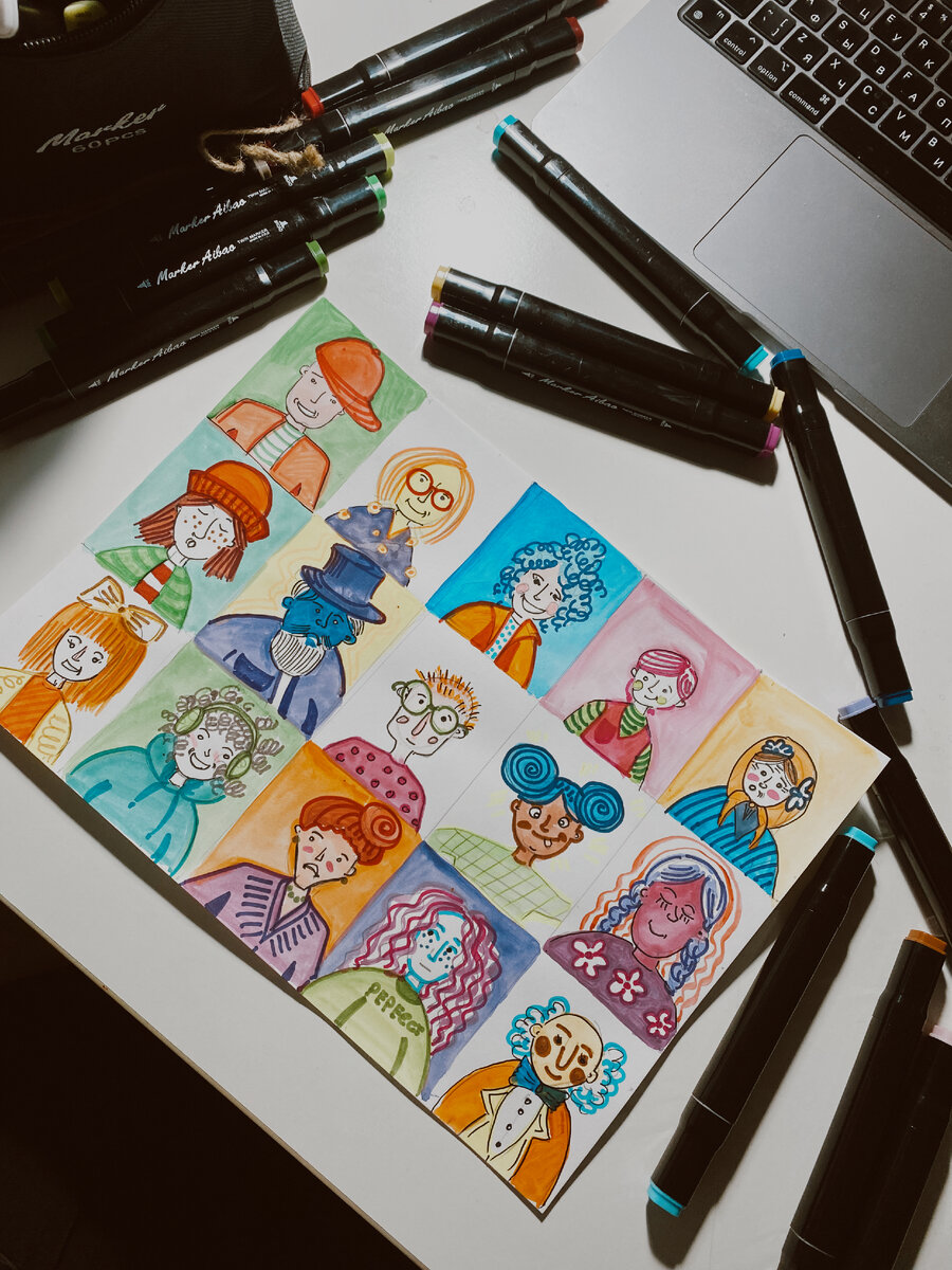 материал к уроку "Эмоциональный портрет" в курс "Внутри цвета" 