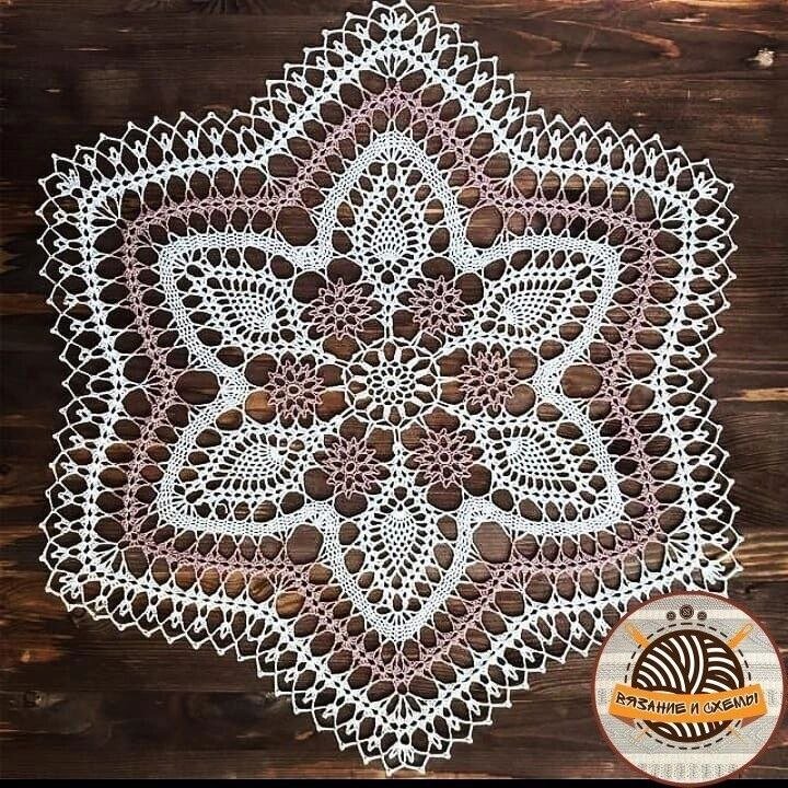 Схемы салфетки необычной формы