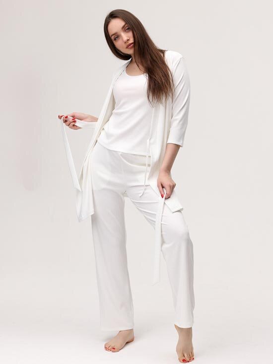 Стильная хлопковая пижама для беременных 37205 Vivalia Комплект женский