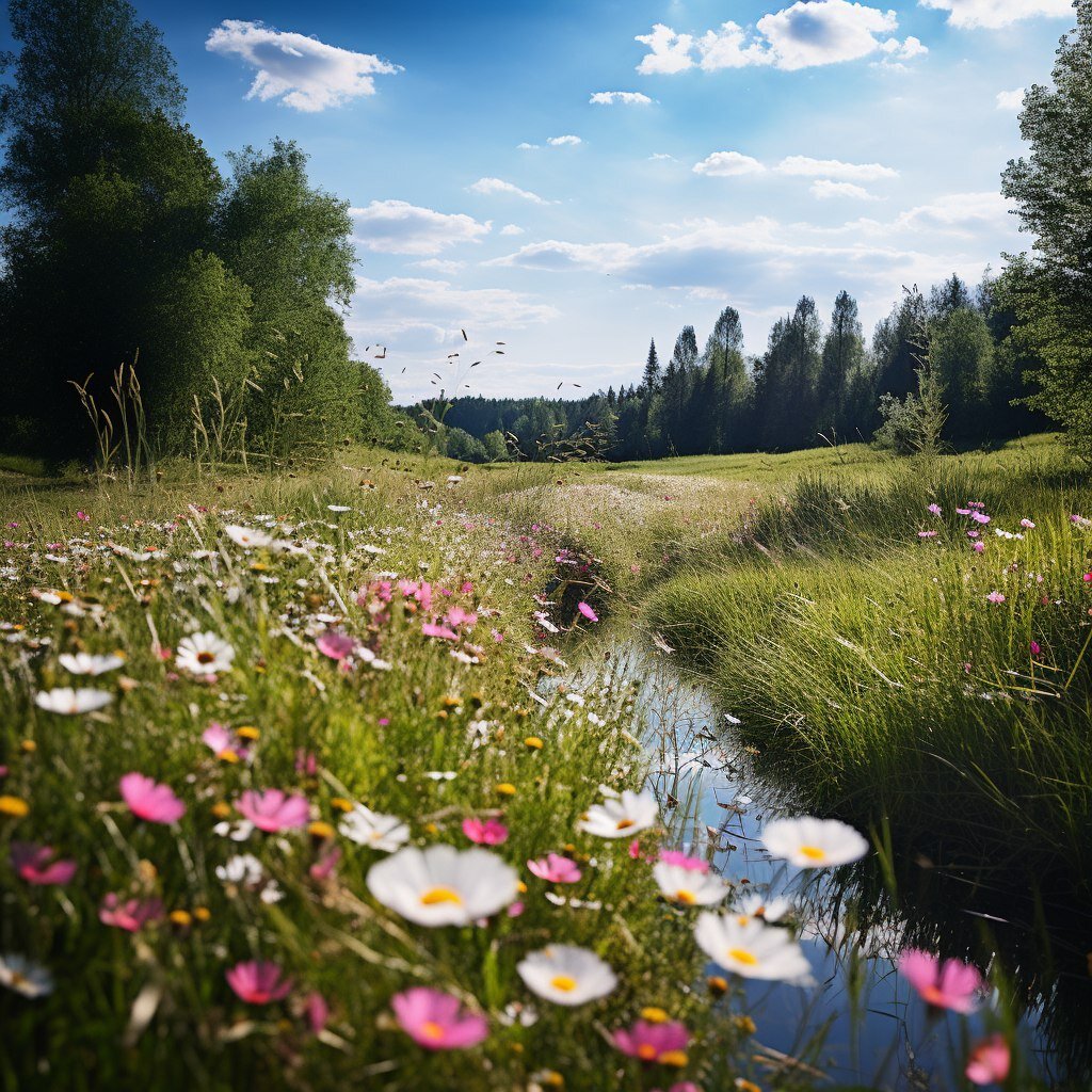 Благодаря Солнцу на Земле существует жизнь. Нейросеть Midjourney.