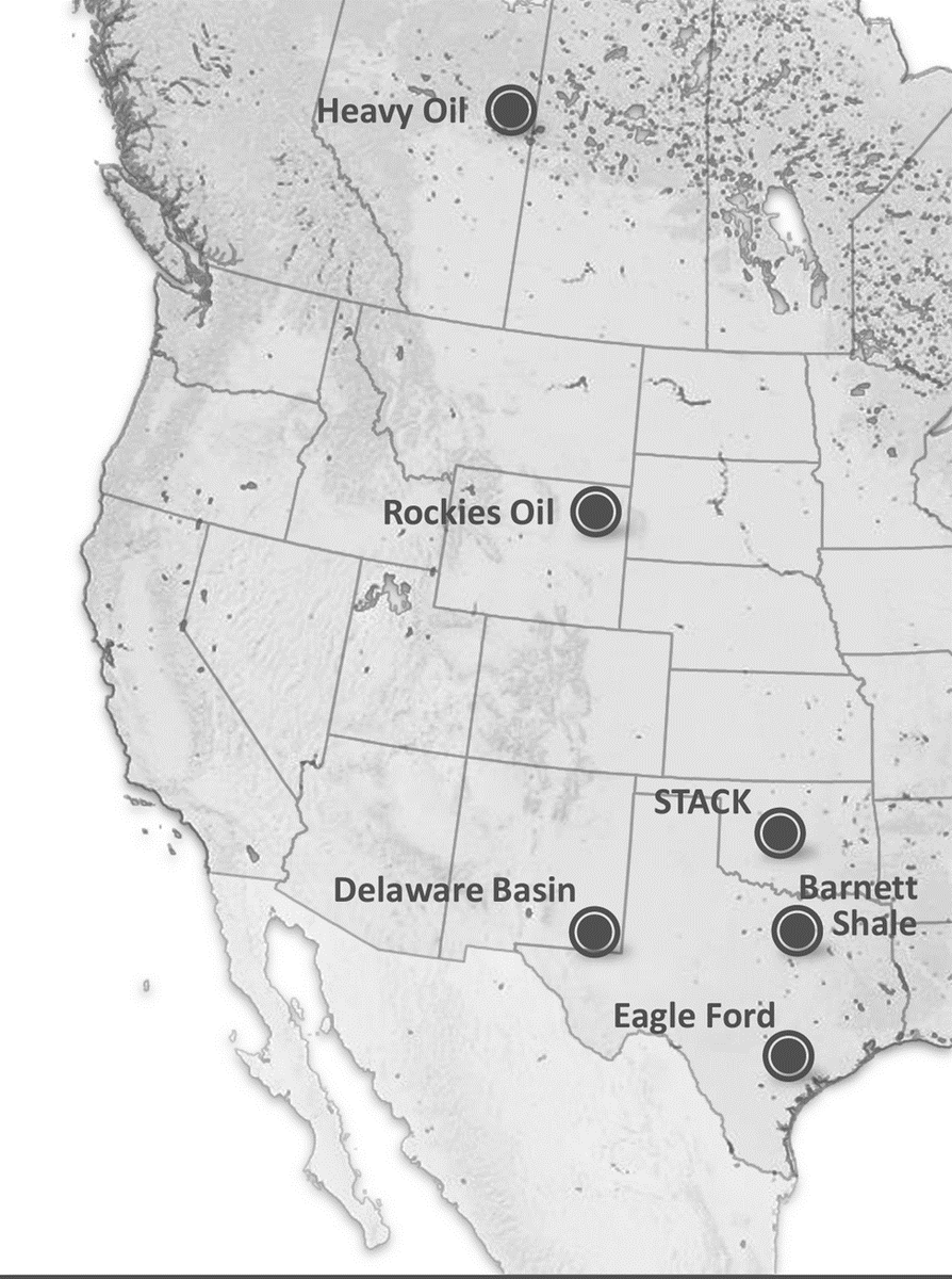 Основные активы Devon Energy Corp.