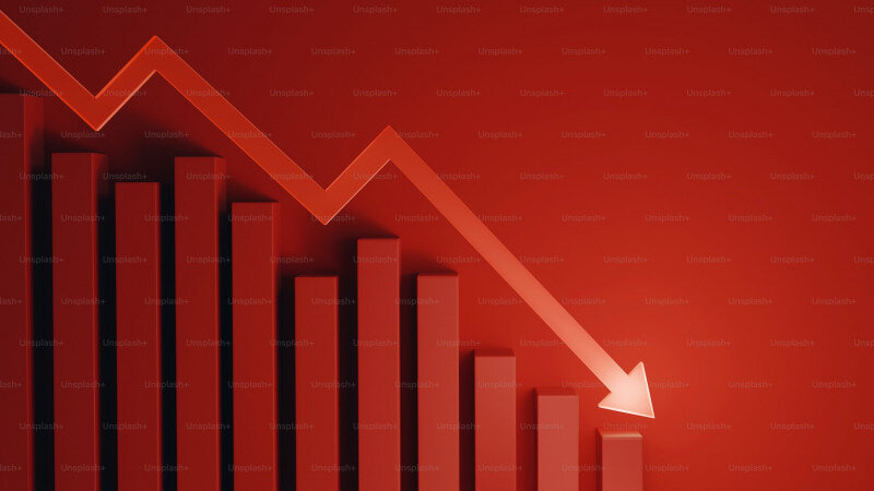     Падение. График. Unsplash.com